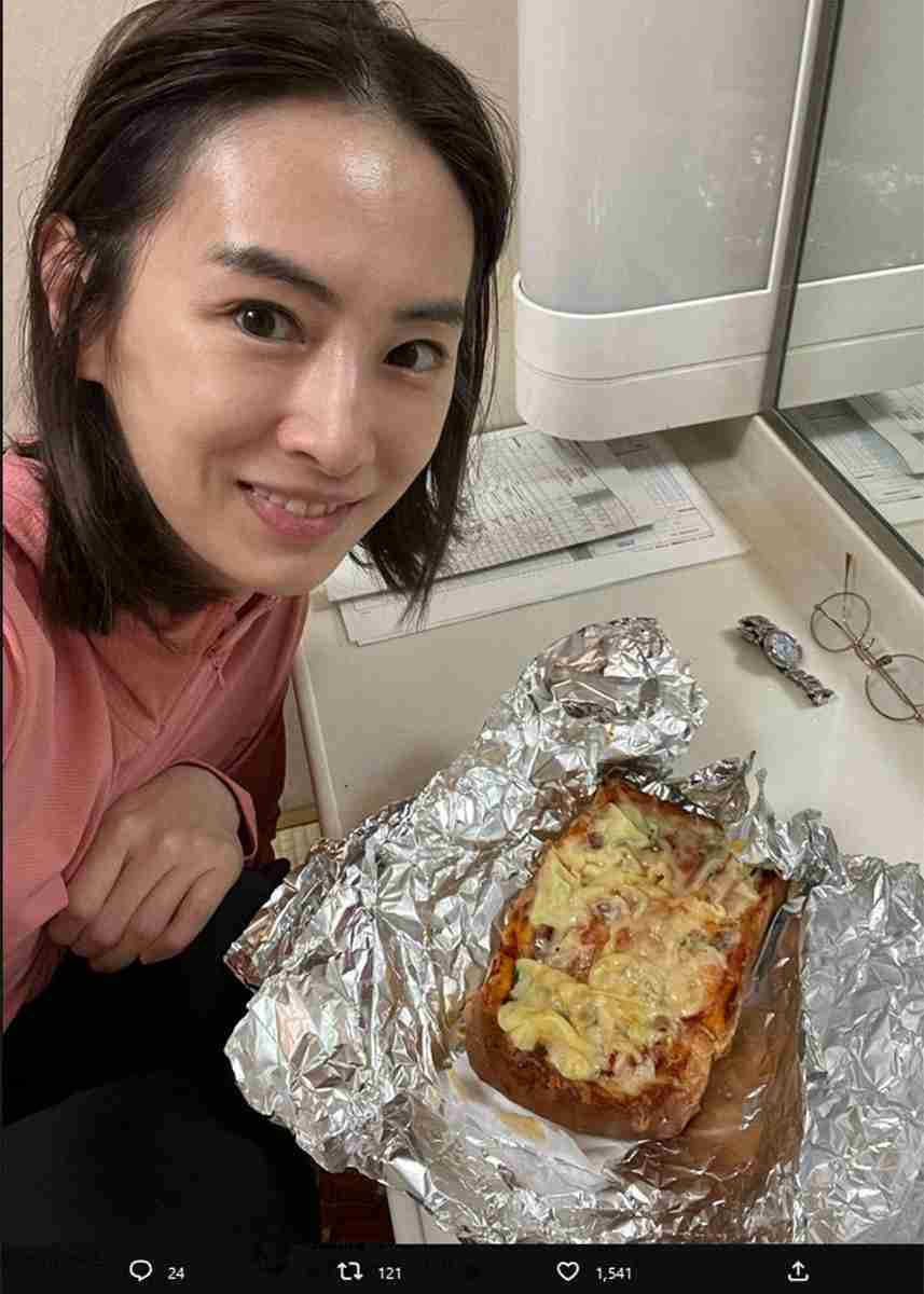 北川景子　真夜中にすっぴんで食べているものとは…フォロワー「すっぴんも可愛い」「完全に飯テロ」の声