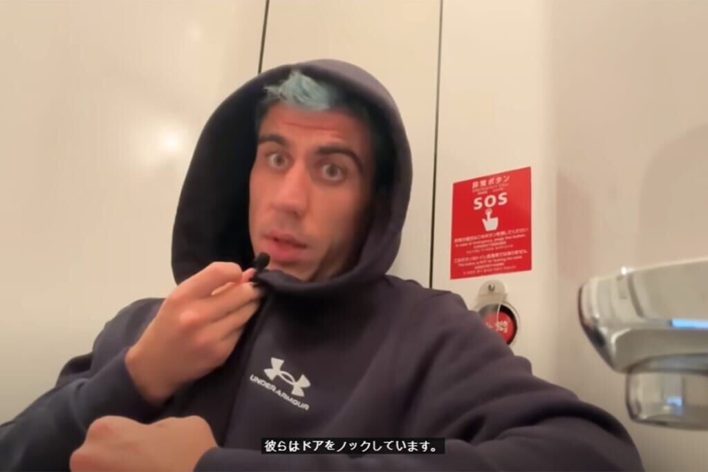 新幹線のトイレにこもって無賃乗車、駅員からも逃走　人気外国人YouTuberに「二度と日本に来るな」とネットブチ切れ