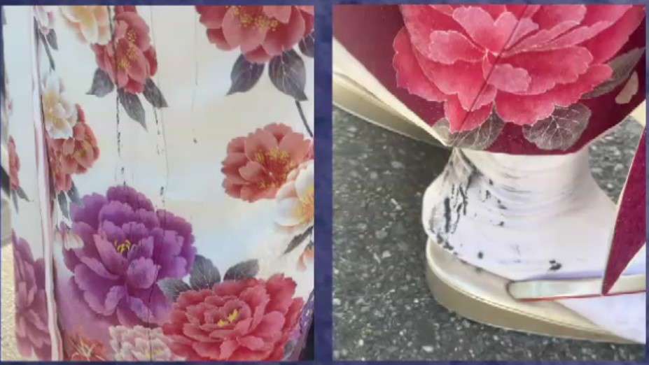 振り袖に“黒い液体”　器物損壊容疑で33歳男を逮捕　北九州市「二十歳の記念式典」