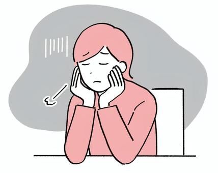 ネガティブなことを呟いて立ち去るトピ