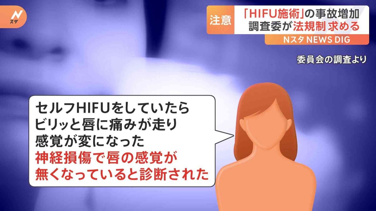 火傷や神経損傷も…「ハイフ施術」の事故増加　調査委が法規制求める　消費者庁