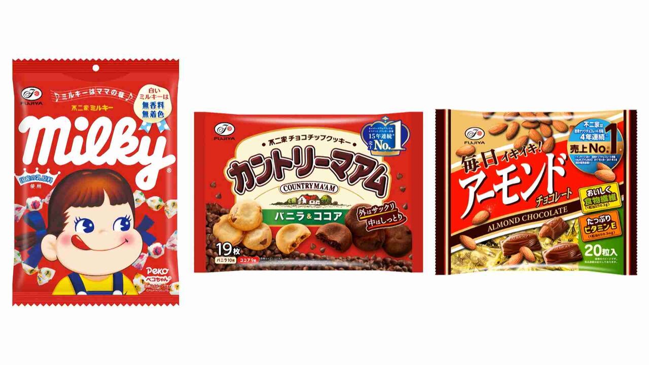 不二家、「ミルキー」など15品目値上げ　「カントリーマアム」は1枚減