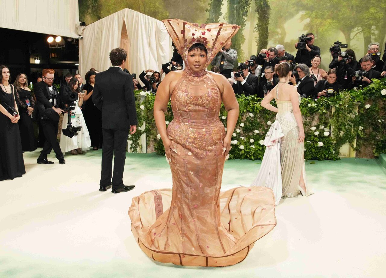 ドレスを「月経カップ」と揶揄された米歌手、肥満嫌悪だと反論する
