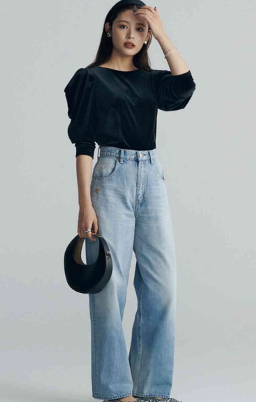 チビ骨格ストレート流行りのデニムパンツが似合わない