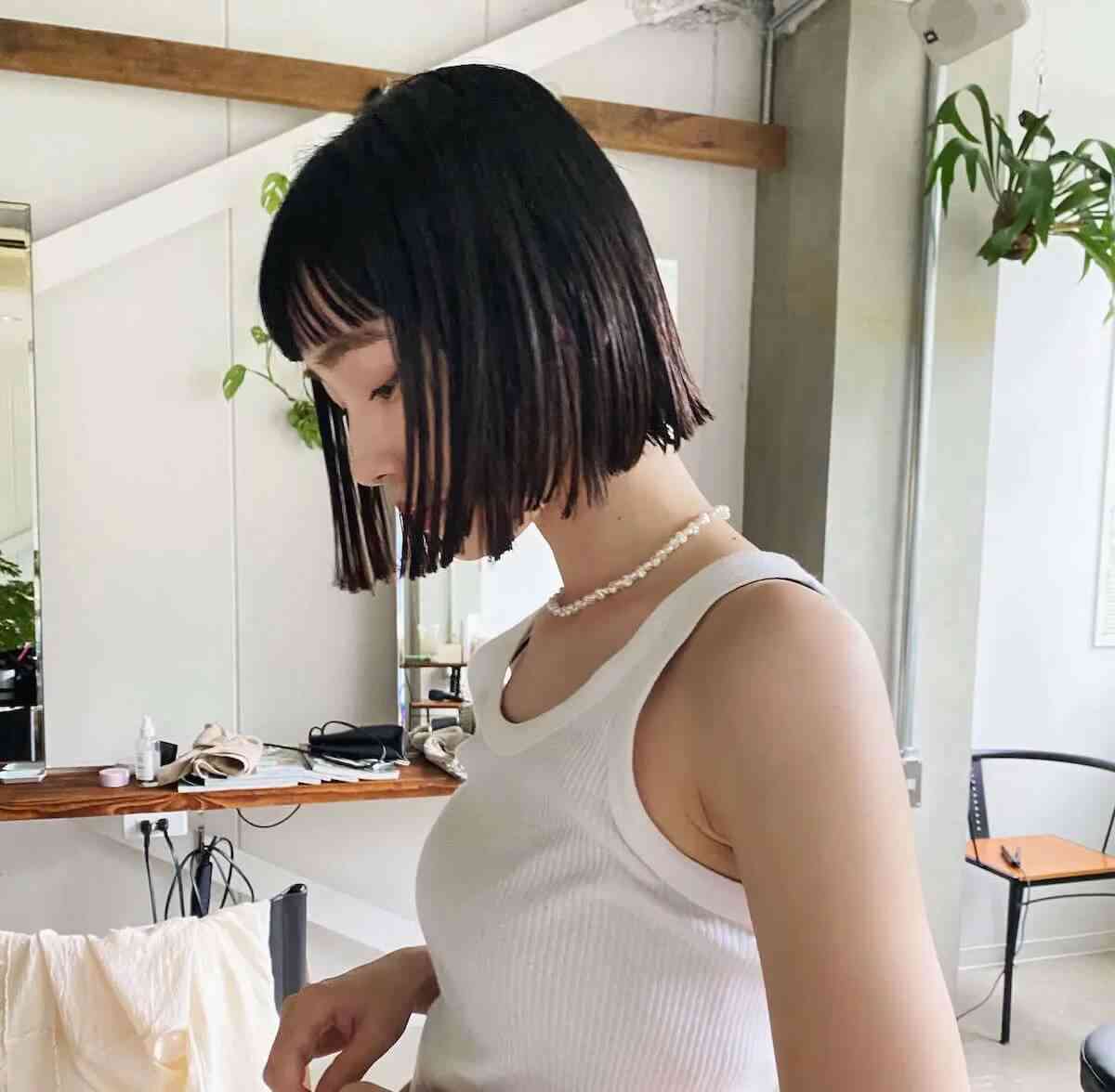 切りっぱなしボブ