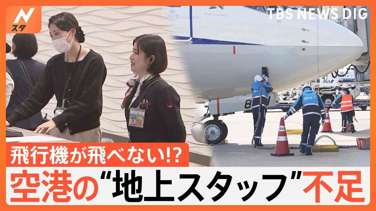 平均年収は約357万円…空港の“地上スタッフ”不足で飛行機が飛ばない！？求められる“待遇改善”