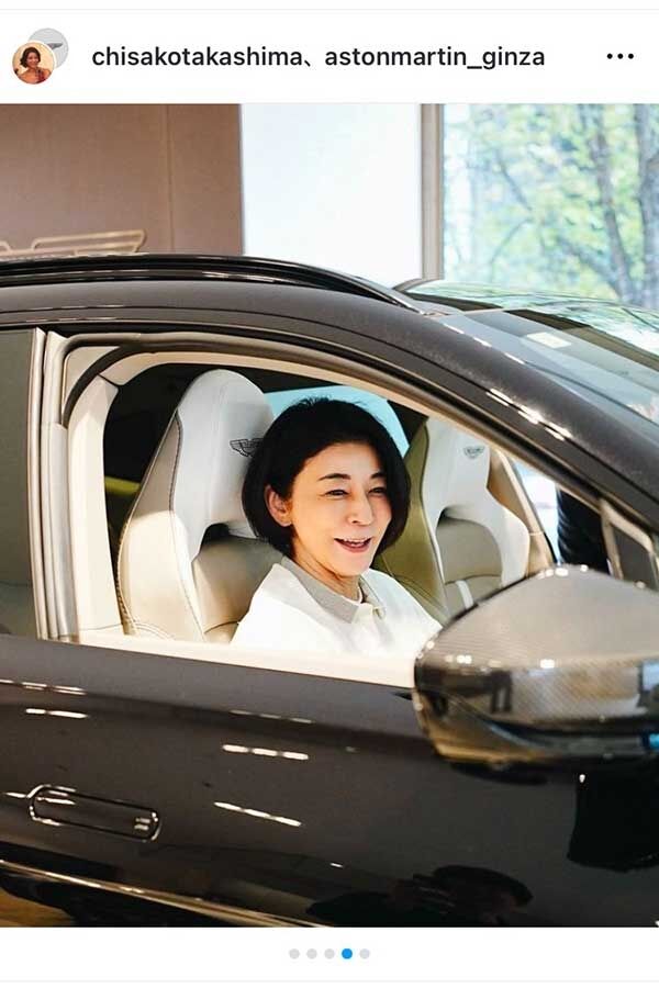 高嶋ちさ子、約3000万円超えの高級SUVにご満悦　漂う「エレガント」感に反響「カッコいい」「似合ってる」