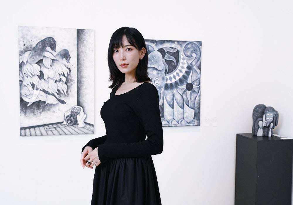 光宗薫さん「絵を描くことで生きていきたい」…銀座で個展開催