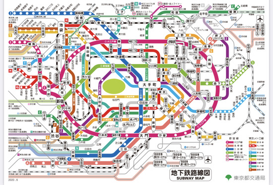 【速報】東京の路線図、凄すぎるｗｗｗ