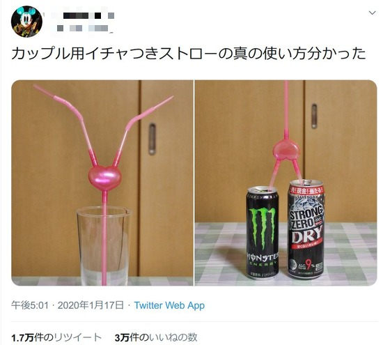 【画像】カップル用ストローの真の使い方がコチラｗｗｗｗｗｗｗｗ