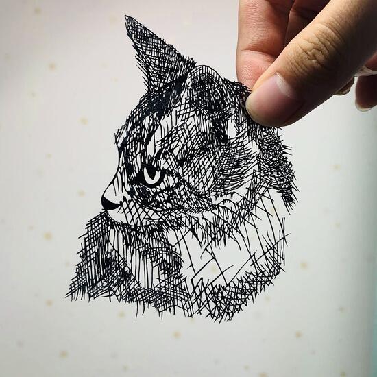 画像 すごい切り絵が発見されるｗｗｗ ぬこトレンド