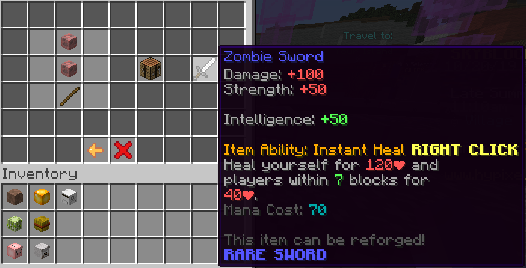 回復武器 Zombie Sword ジゼルのマイクラ物語