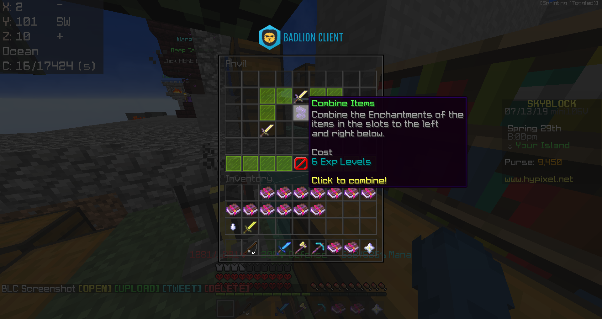 Skyblock攻略２７ 低コストエンチャントのコツ Hypixel Skyblockの歩き方