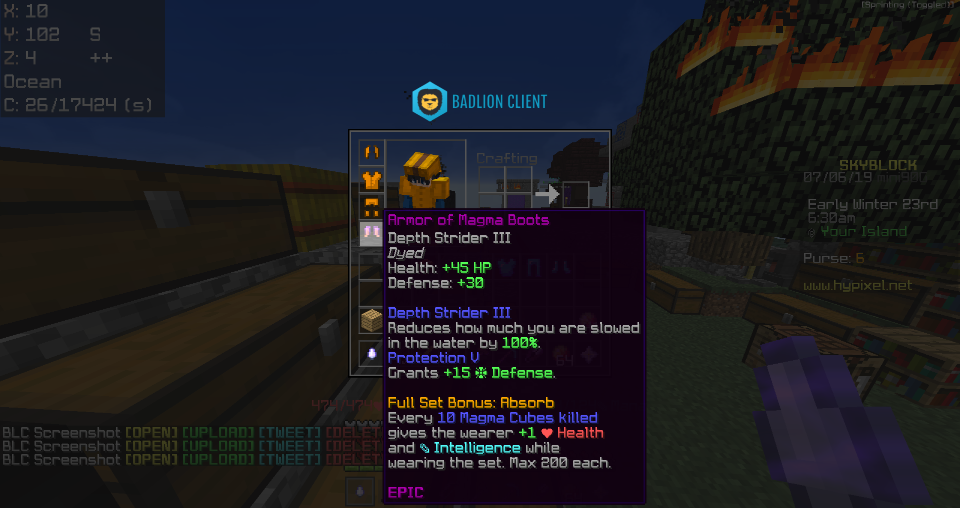 Skyblock装備情報33 頭がよくなるマグマ装備 Hypixel Skyblockの歩き方 Skyblock装備情報33 頭がよくなるマグマ装備 Hypixel Skyblockの歩き方