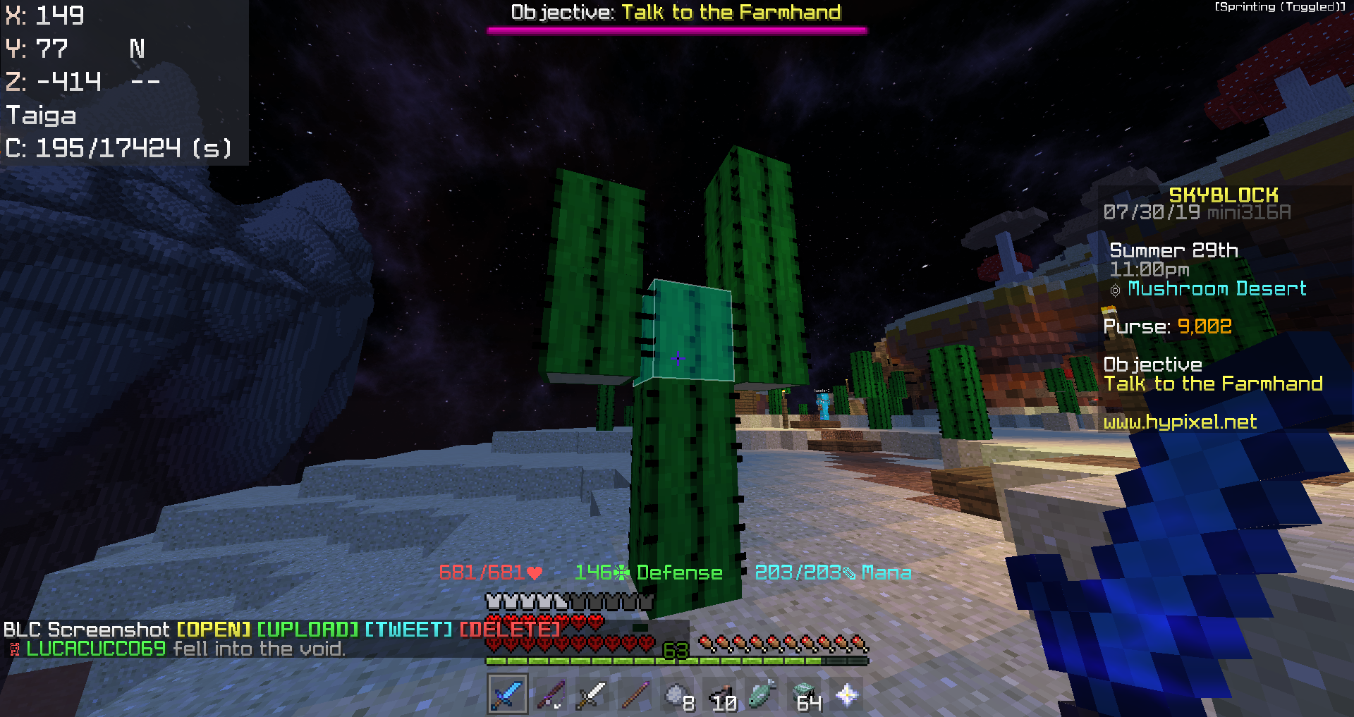 Skyblockアイテム情報68 砂の回収方法 Hypixel Skyblockの歩き方 Skyblockアイテム情報68 砂の回収方法 Hypixel Skyblockの歩き方