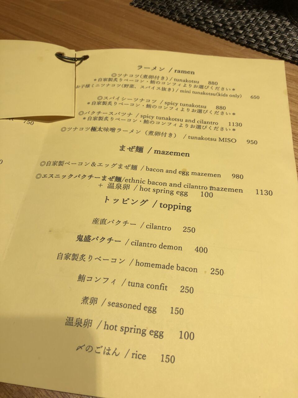 グルメの話 徒然なる日常