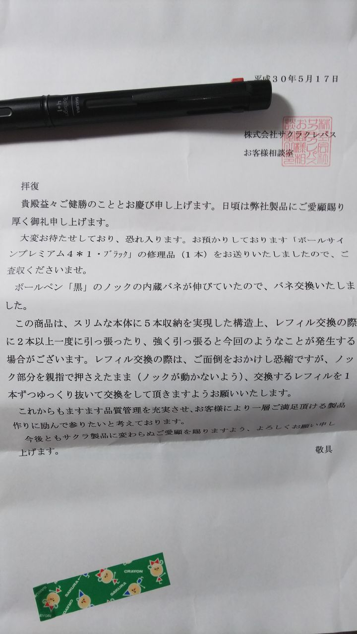修理完了 サクラ ボールサインプレミアム Gizumoの文具自慢 Et Alors