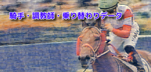 9月24日[騎手＆調教師/騎手乗り替わりデータ]