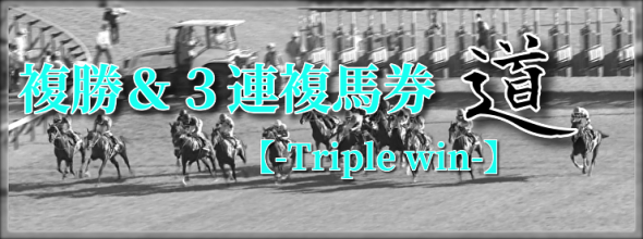 《豪華特典付》複勝＆３連複馬券道【-Triple win-】プラス回収複勝・1頭軸・2頭軸配信・3連複買い目をお届け！