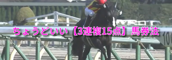 的中率59.1％,回収率138.3％!!『ちょうどいい【3連複15点】馬券法』＆買い目配信