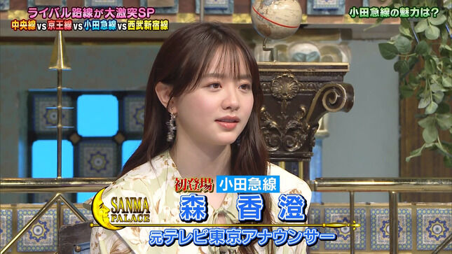 森香澄アナ　「踊る！さんま御殿！！」に登場！！