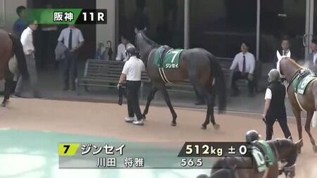 1番人気3着ジンセイ川田「返し馬で無理だなと思いました」