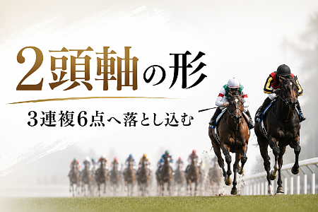 「2頭軸の形」を、3連複6点へ落とし込む