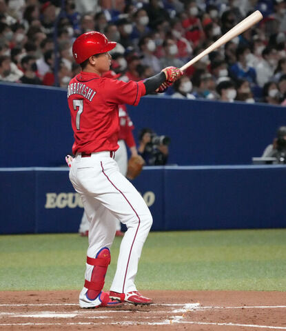 カープ堂林2号決勝ソロ！中京大中京の後輩・中日高橋宏斗から地元愛知で2年ぶり1発！チーム10号！