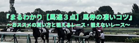 たった3点で的中率50.0％！『まるわかり【馬連３点】馬券の凄いコツ』