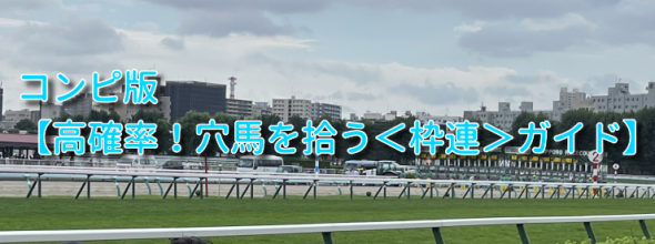 的中率71.0%,回収率138.0%!!コンピ版【高確率!穴馬を拾う<枠連>ガイド】&買い目配信のご案内