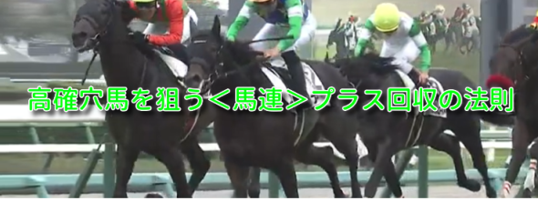『高確穴馬を狙う＜馬連＞プラス回収の法則』買い目配信付のご案内