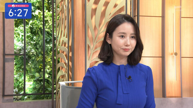 森川夕貴アナ　胸元強調衣装！！