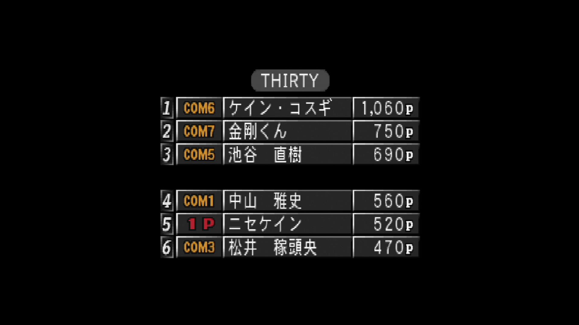 PS『スポーツマンNo.1決定戦』ラヒラヒ杯 I (COM戦) 第5競技