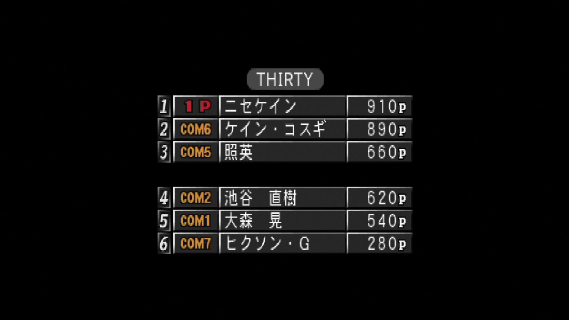 Ps スポーツマンno 1決定戦 ラヒラヒ杯 Ii Com戦 第5競技 サーティー ラヒラヒのオタク的生活