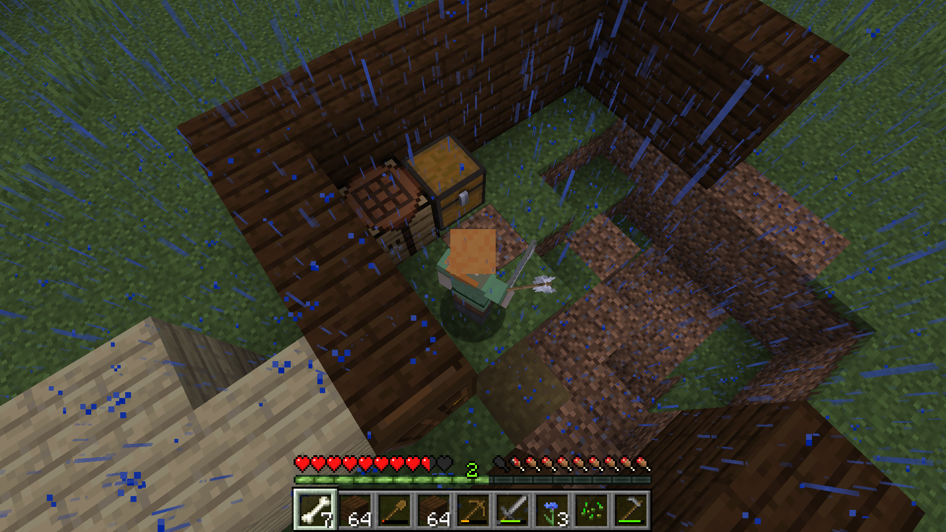 ふとマイクラ始めてみる 2 文明の火が灯る 3日目夜 5日目朝 ラヒラヒのオタク的生活