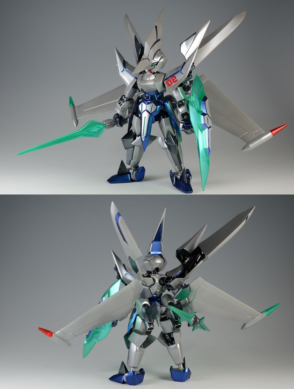 ダンボール戦機 オーディーンmk 2 航空機をイメージしたメタリック塗装 ブースト速報