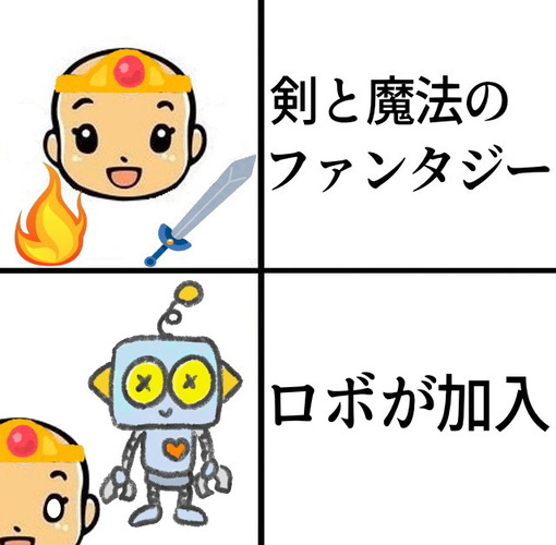 剣と魔法のファンタジーにロボが加入
