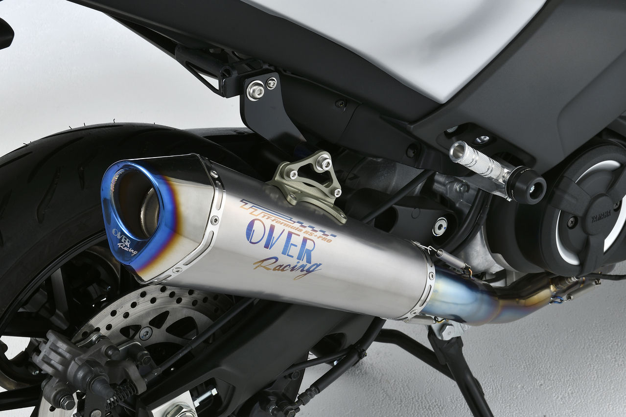 バイク チタン サイレンサー マフラー 60.5mm 汎用 OVER RACING 1円 