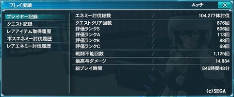 プレイ実績(ムッチ)1218