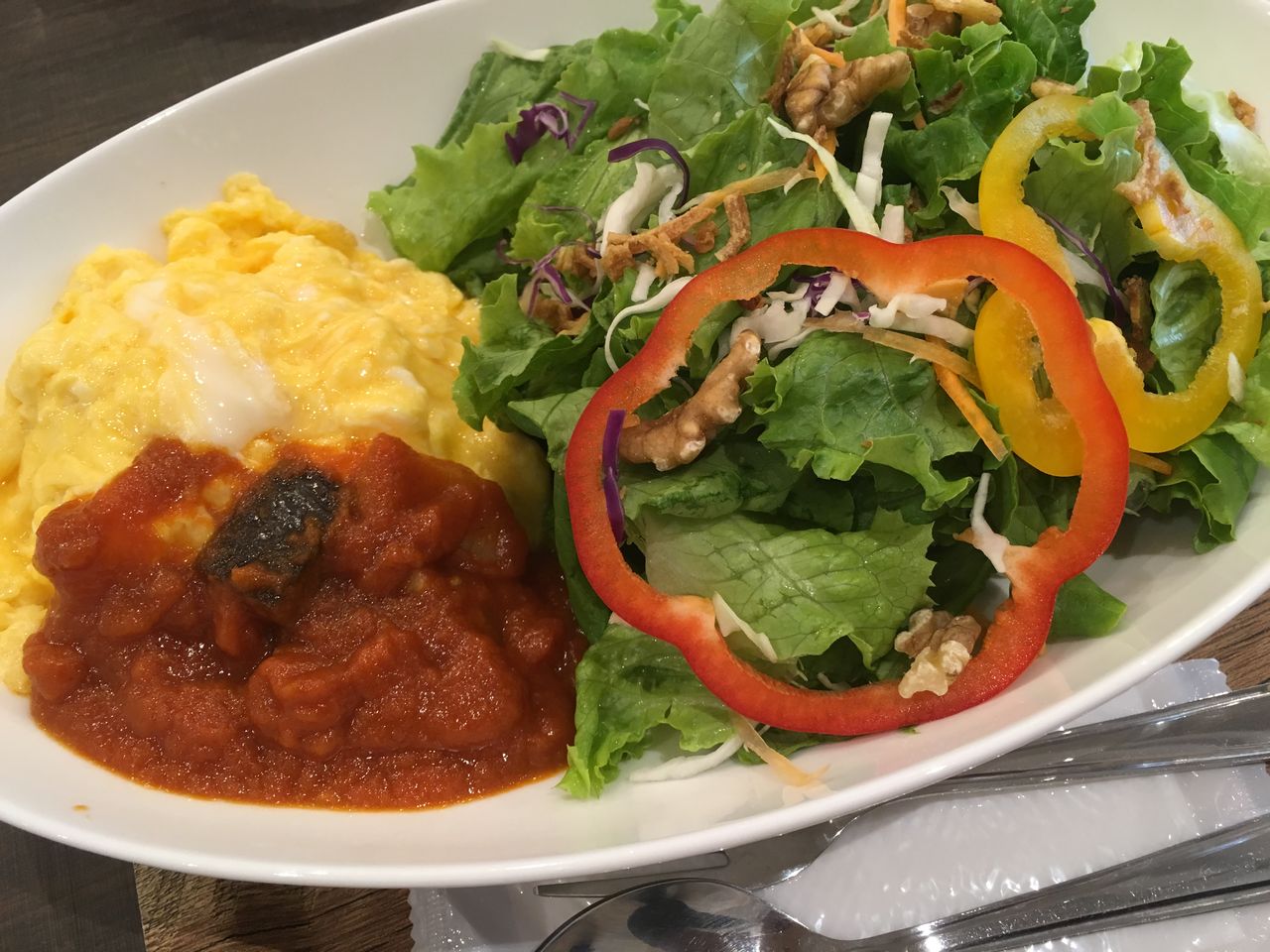 野菜タップリ オムライスプレート9円 芦屋 5minutes Meats おひとりさまの 今日もご馳走さまでした