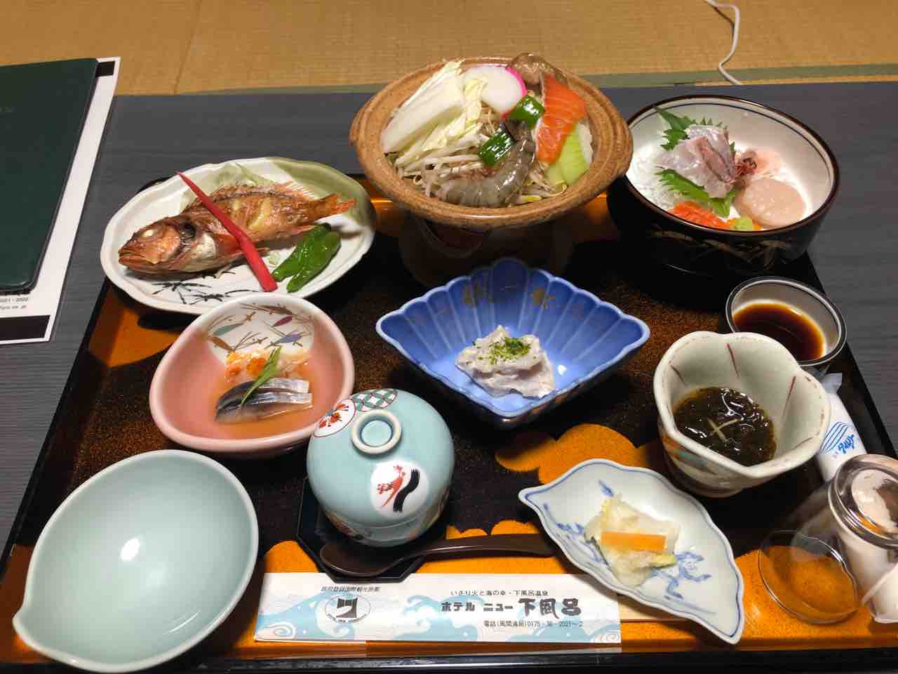 日々アツアツlife 下風呂温泉 ホテルニュー下風呂 食事編 青森県風間浦村