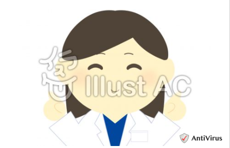 イラスト素材 白衣の女性 女医 指差し 両手 3イラスト イラスト素材を作ってるブログ