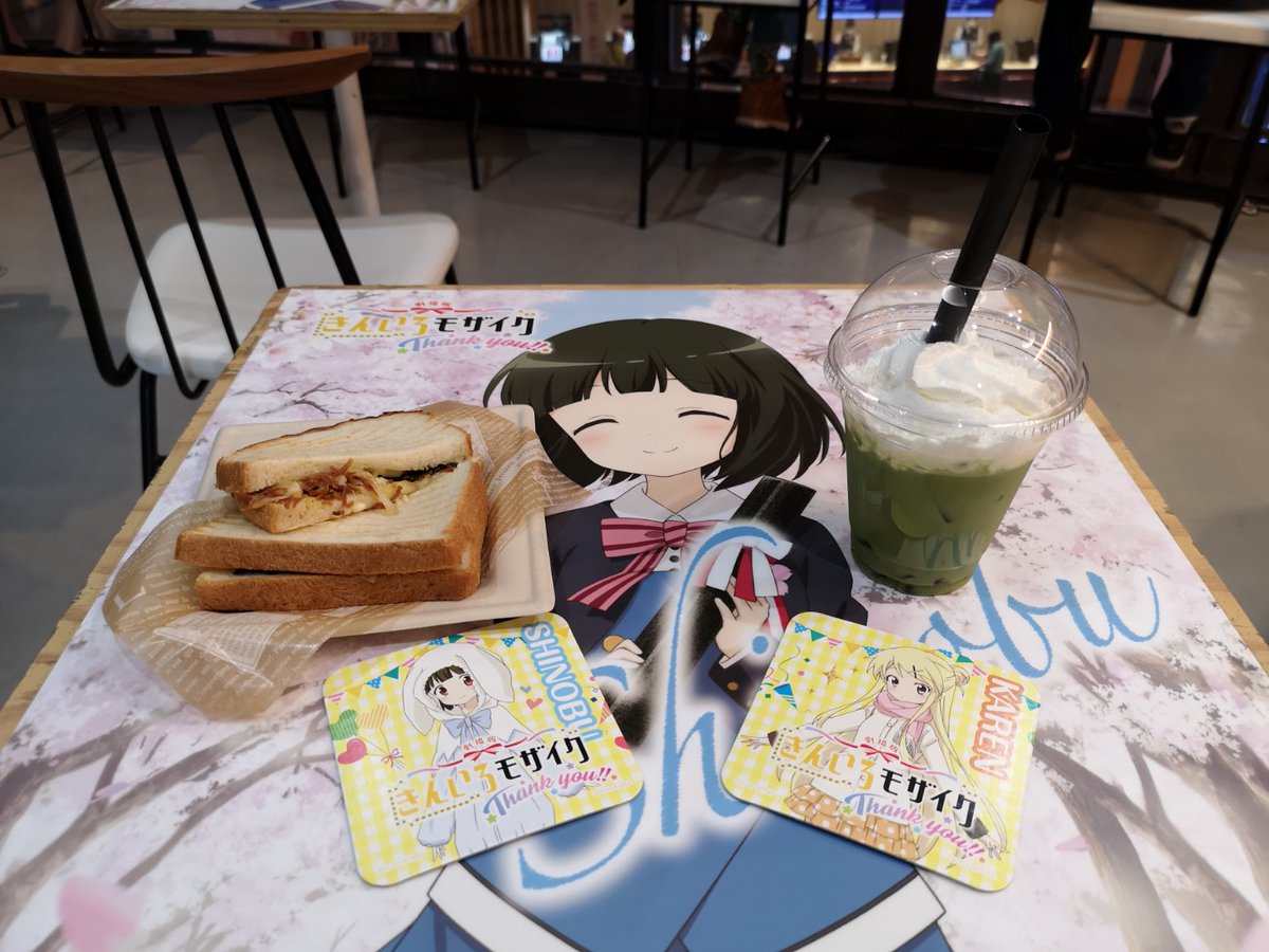 新宿バルト9のカフェも きんいろモザイク です 感染対策で ゴッド速報 新宿バルト9のカフェも きんいろモザイク です 感染対策で ゴッド速報