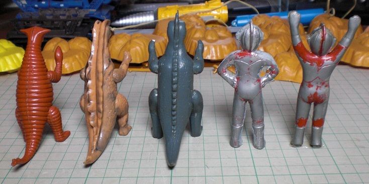 日東 マスコット怪獣 ガメラ、ギャオス、ガッパ、バルゴン そして帰っ