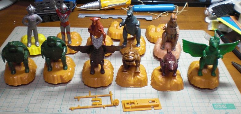 日東 マスコット怪獣 ガメラ、ギャオス、ガッパ、バルゴン そして帰っ