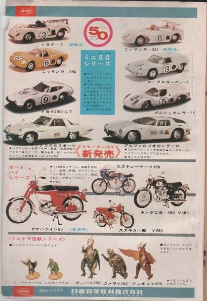絶版プラモデル情報局: 日東科学 ミニ怪獣シリーズ