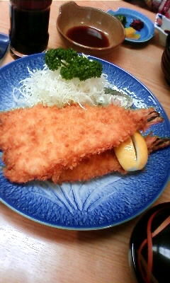 伊勢 鳥羽旅行 漣の大海老フライ定食はスゴク大きくてスゴク美味しい Hanaの普段ゴハンと贅沢ゴハン 旅ゴハン