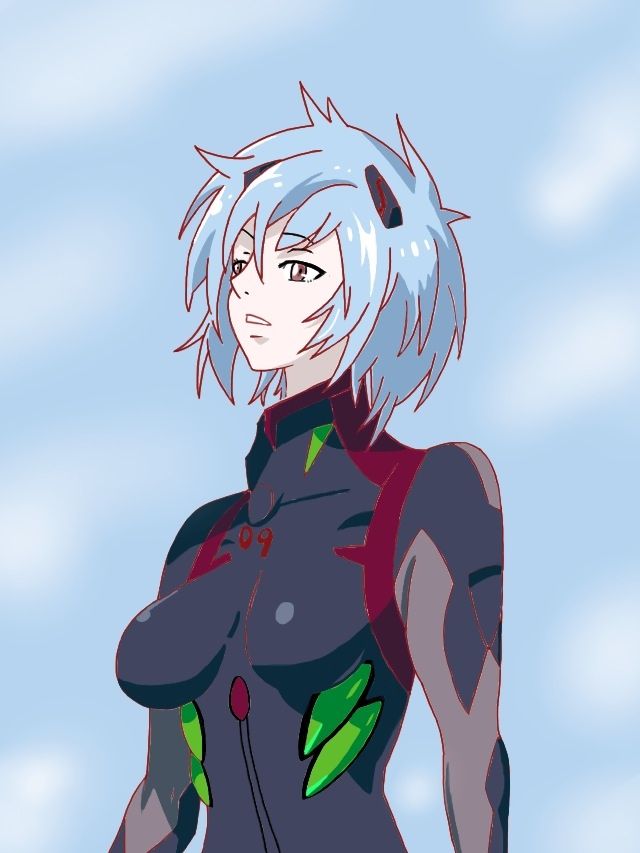 綾波レイ黒プラグスーツバージョン イラスト投稿 綾波レイ黒プラグスーツバージョン イラスト投稿