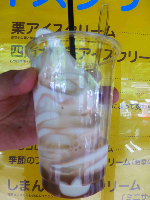 高知　道の駅四万十とおわのソフトクリーム　四万十RED