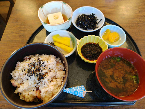 日間賀島名物乙姫のたこめし。